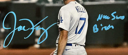 JOE KELLY SIGNED DODGERS 20X24 POUTY FACE CANVAS "NICE SWING BITCH" PSA 2C74704