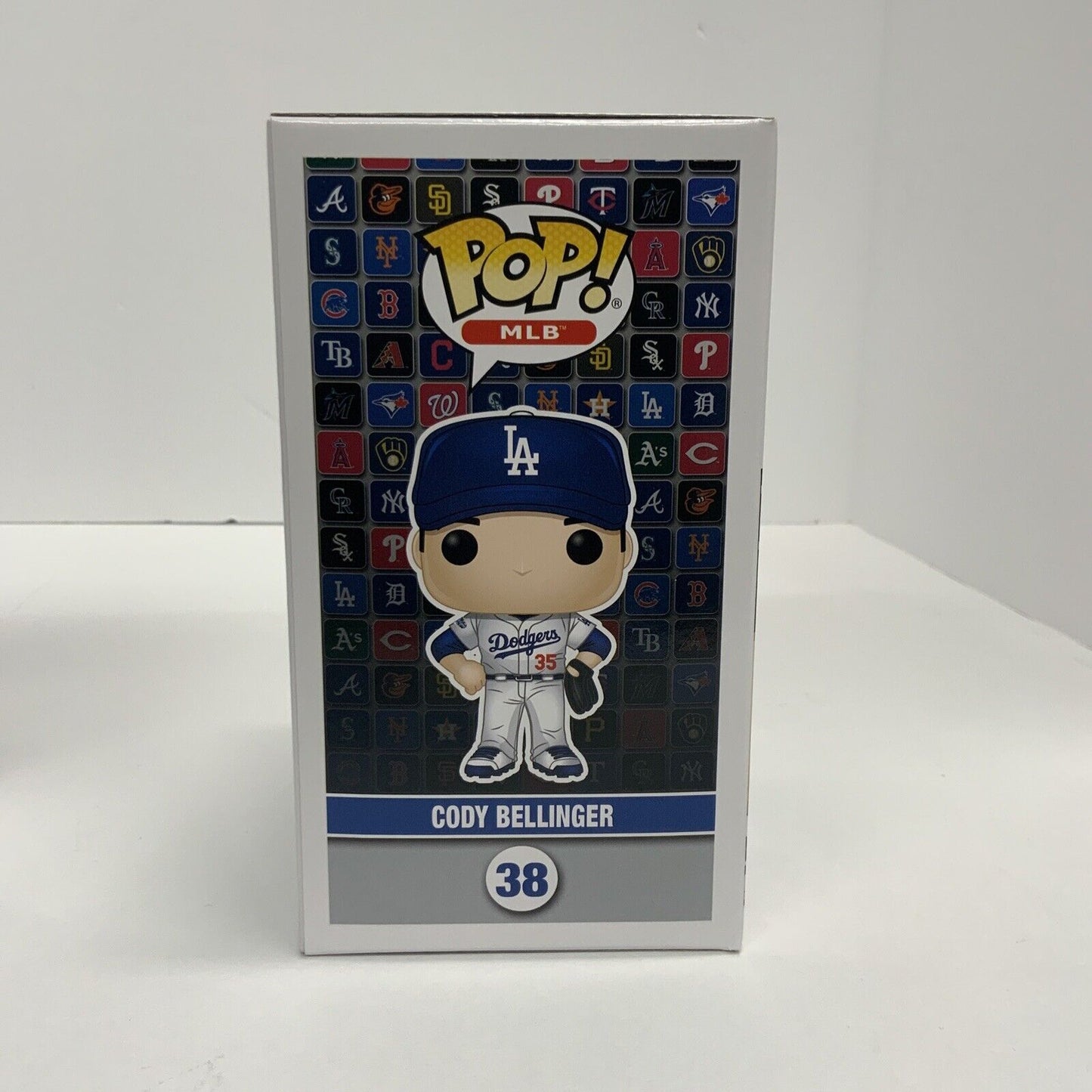 CODY BELLINGER SIGNED LOS ANGELES DODGERS WS CHAMP FUNKO POP 38 BECKETT AC09927