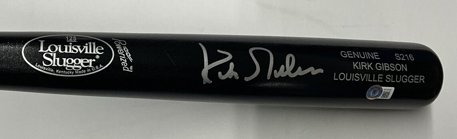 KIRK GIBSON DODGERS TIGERS SIGNED LOUISVILLE SLUGGER GAME MODEL BAT BAS W140587