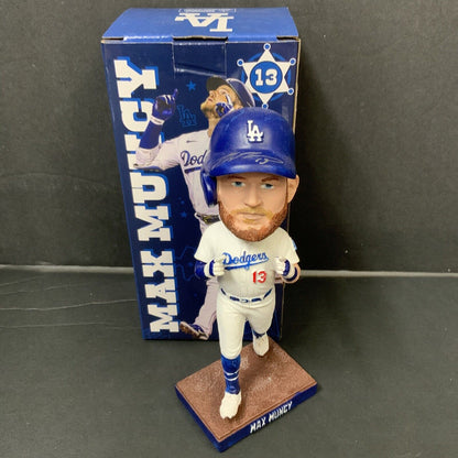 MAX MUNCY DODGERS SIGNED 2022 BOBBLEHEAD "GIANT KILLER" INSCRIPTION BAS WZ79292