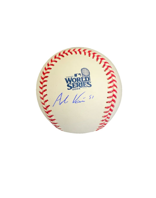ALEX VESIA DODGERS SIGNED 2024 WORLD SERIES BASEBALL  BECKETT