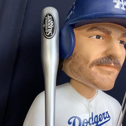 9/10 KIRK GIBSON SIGNED DODGERS 1988 EXCLUSIVE 3FT BOBBLEHEAD 3 INSCRIPTIONS BAS