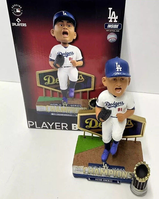 VICTOR GONZALEZ DODGERS SIGNED 20 WS FOCO BOBBLEHEAD "GAME 6 WINNER" PSA 2C88324