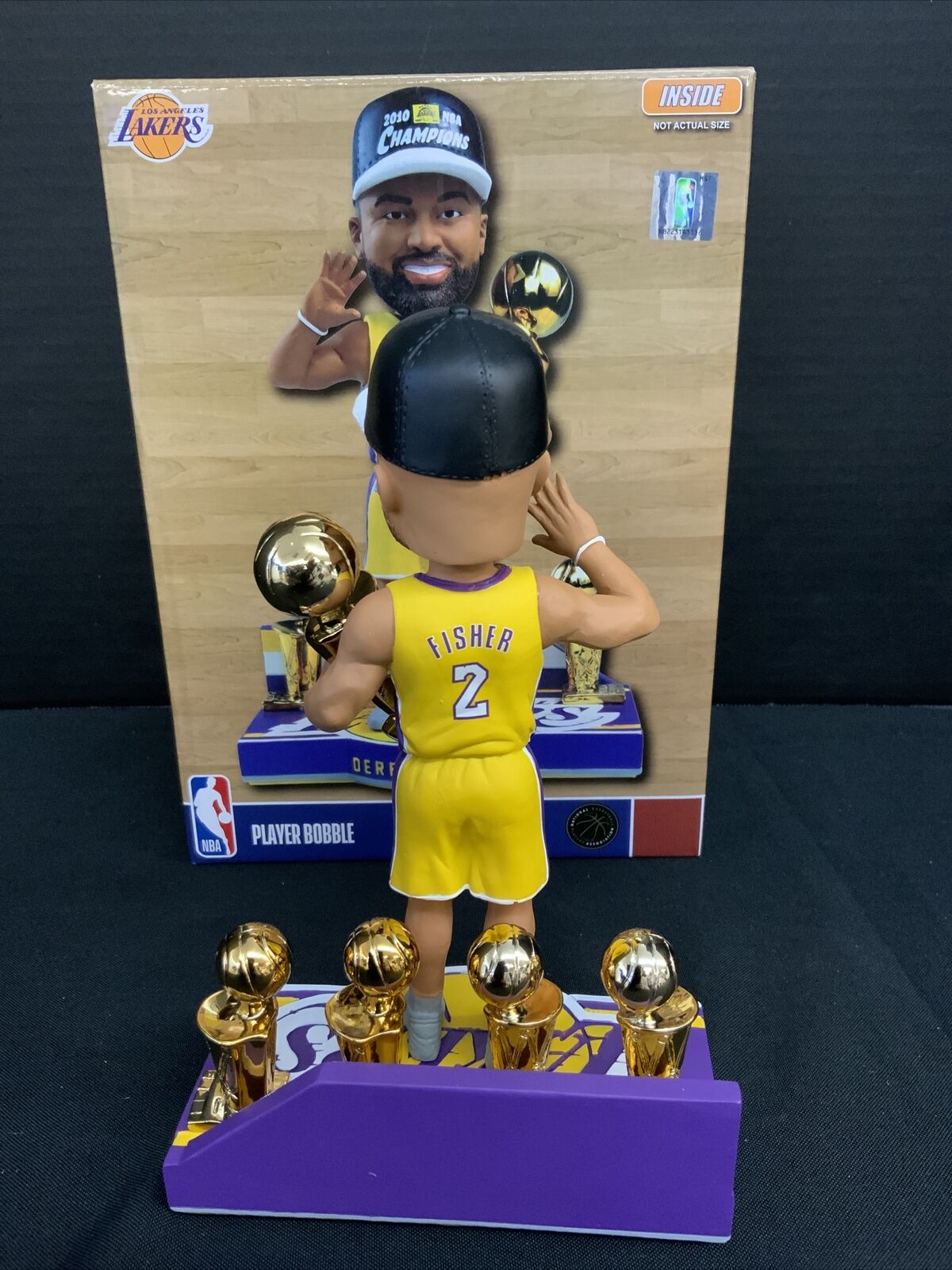 DEREK FISHER 5X NBA CHAMPION EXCLUSIVE BOBBLEHEAD FOCO #/360 RARE