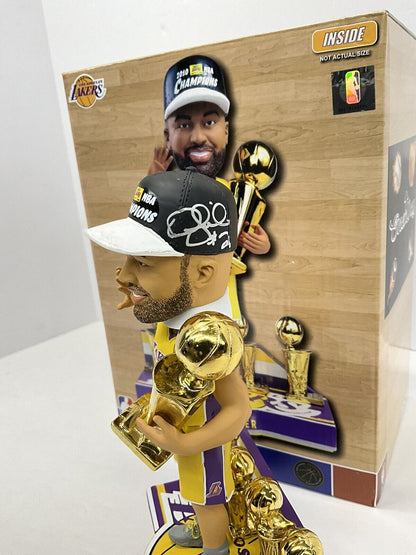 DEREK FISHER SIGNED LAKERS 5X CHAMPION LIMITED #/360 FOCO BOBBLEHEAD BAS W128224