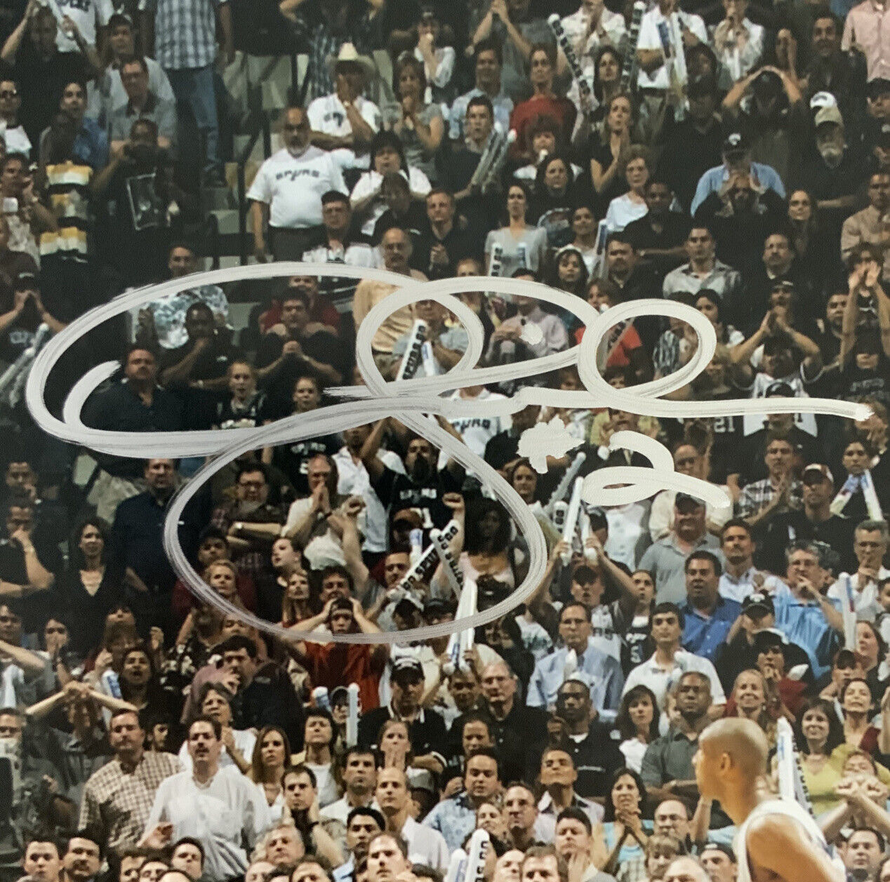 5X CHAMPION DEREK FISHER LAKERS SIGNED 16X20 PHOTO 0.4 SECONDS SHOT SILVER BAS