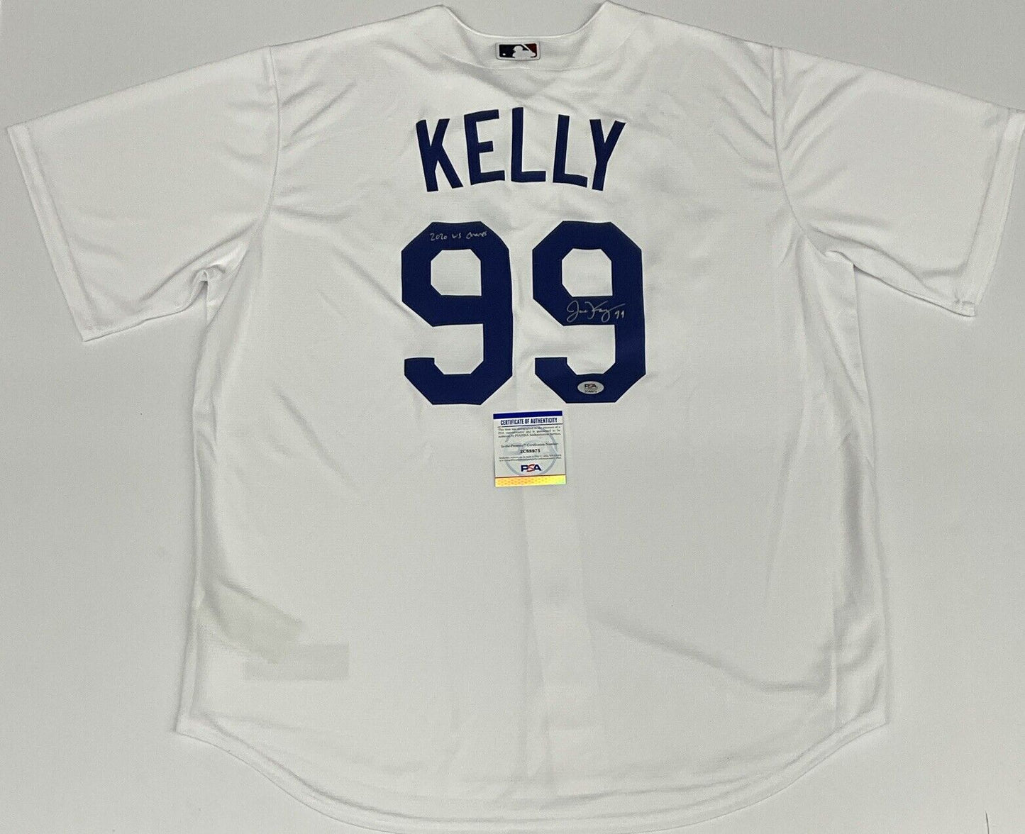 JOE KELLY SIGNED DODGERS NIKE JERSEY "2020 WS CHAMPS" INSCRIPTION PSA 2C88975