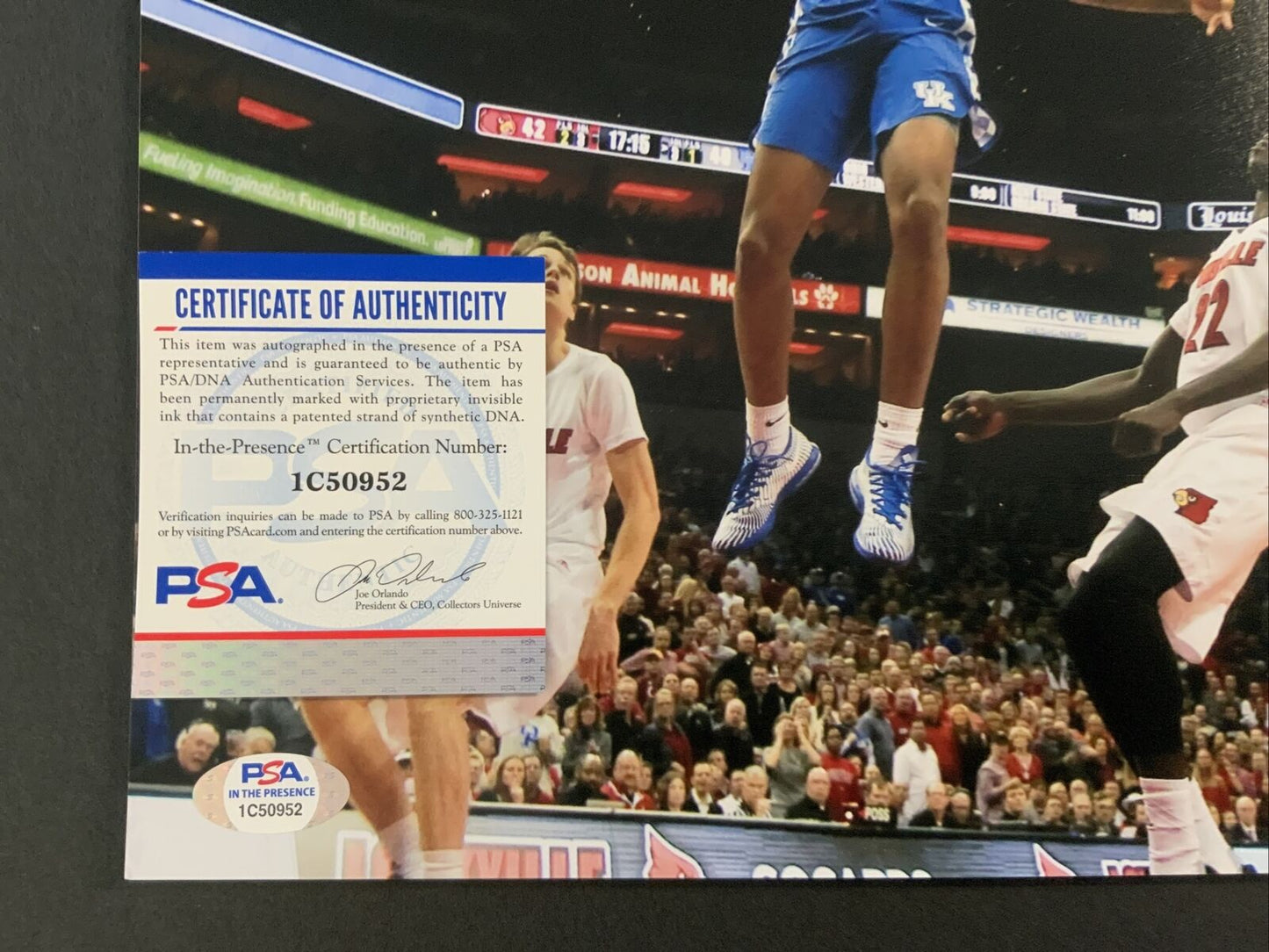 MALIK MONK LAKERS SIGNED 11X14 KENTUCKY WILDCATS PHOTO PSA ITP AUTHENTICATED