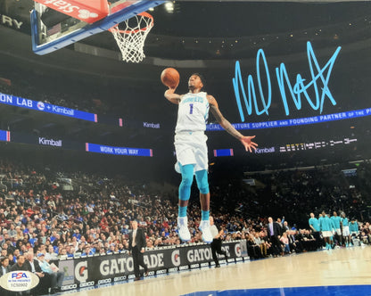 MALIK MONK LAKERS SIGNED 8X10 CHARLOTTE HORNETS PHOTO PSA ITP AUTHENTICATED