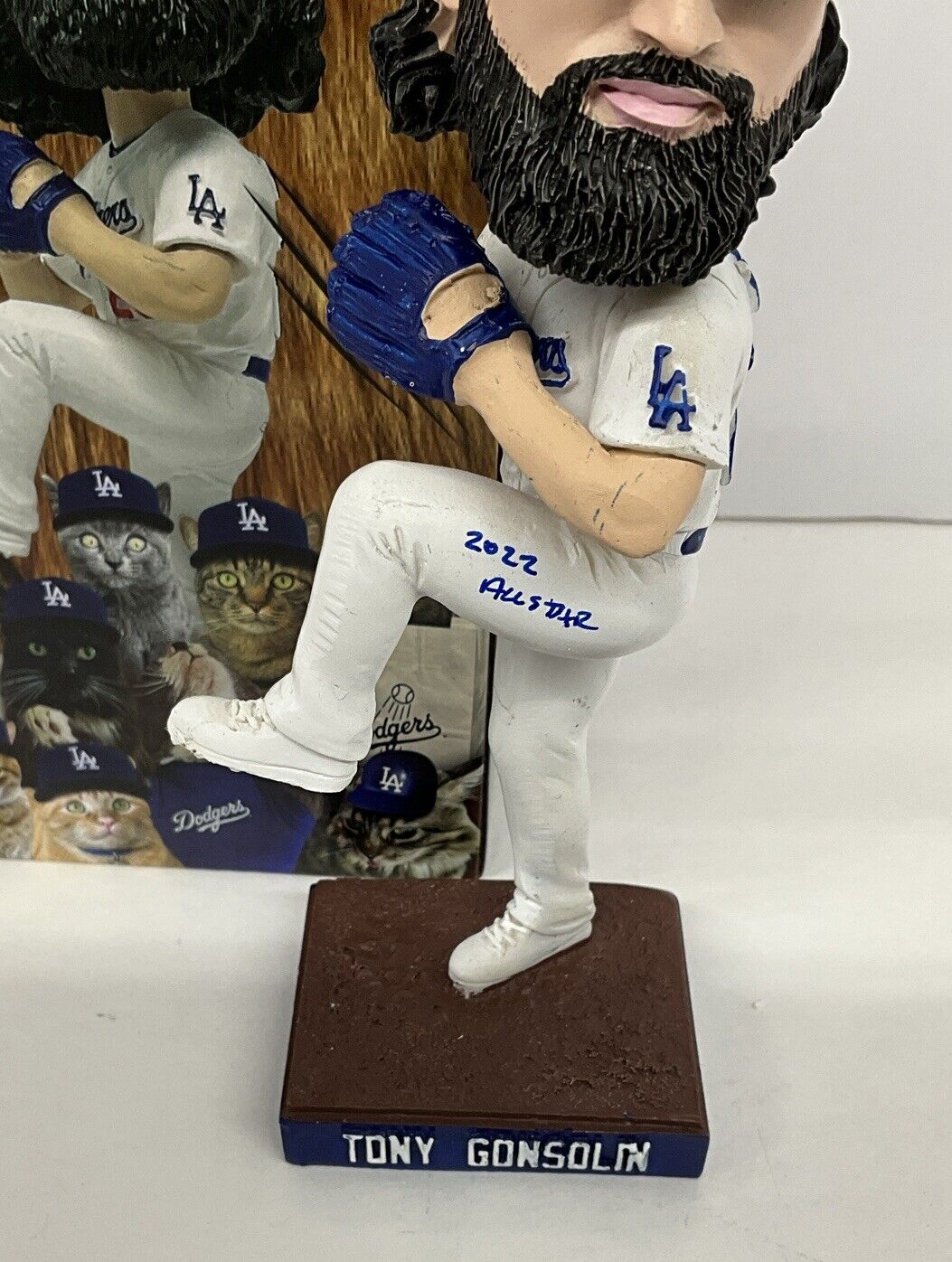 TONY GONSOLIN SIGNED DODGERS SGA BOBBLEHEAD "2022 ALL STAR" INSCRIP PSA 2C60253