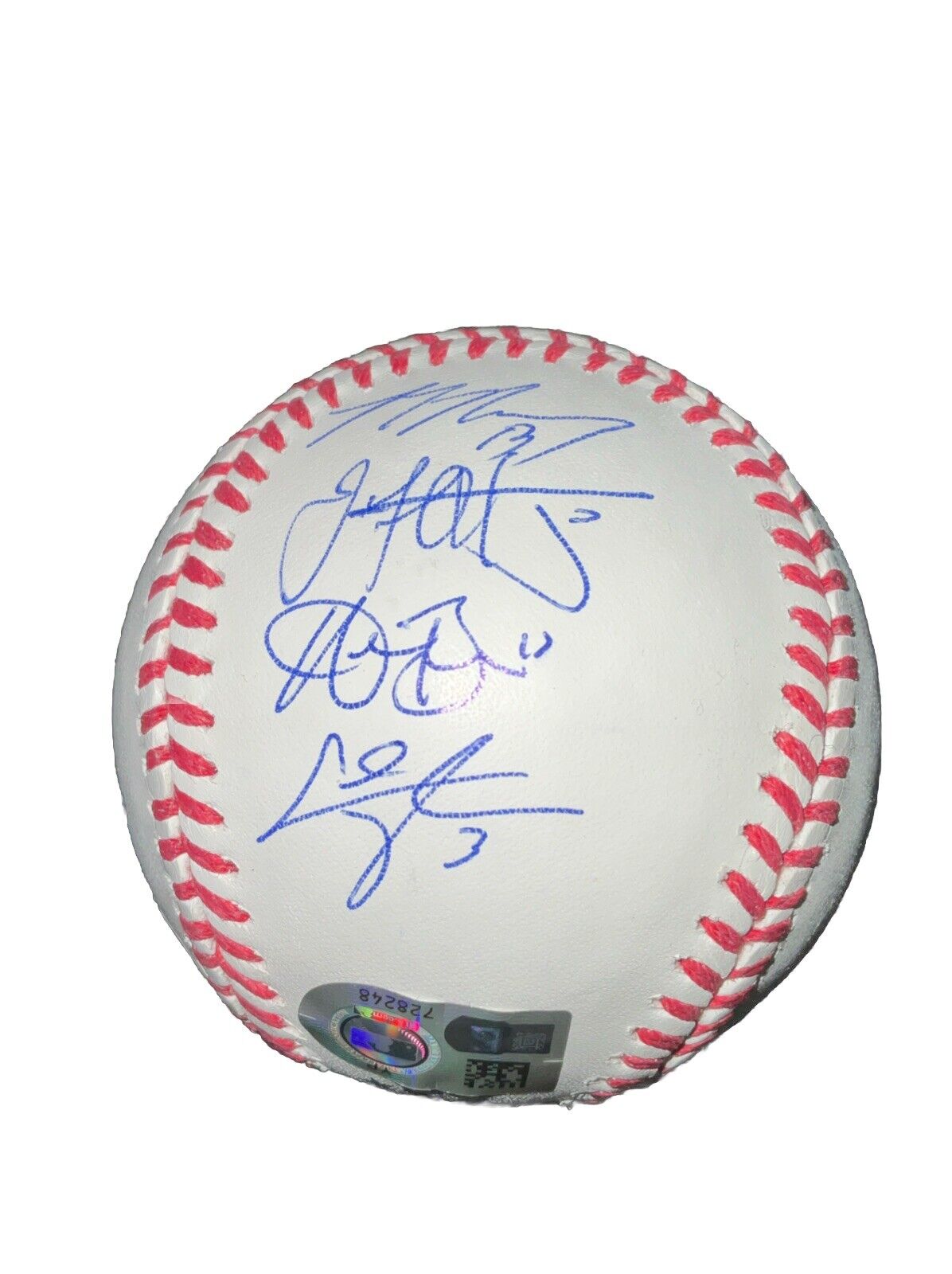 DODGERS SIGNED 2024 WORLD SERIES BALL 17 AUTOS FREEMAN TEO MUNCY BUEHLER PSA 053