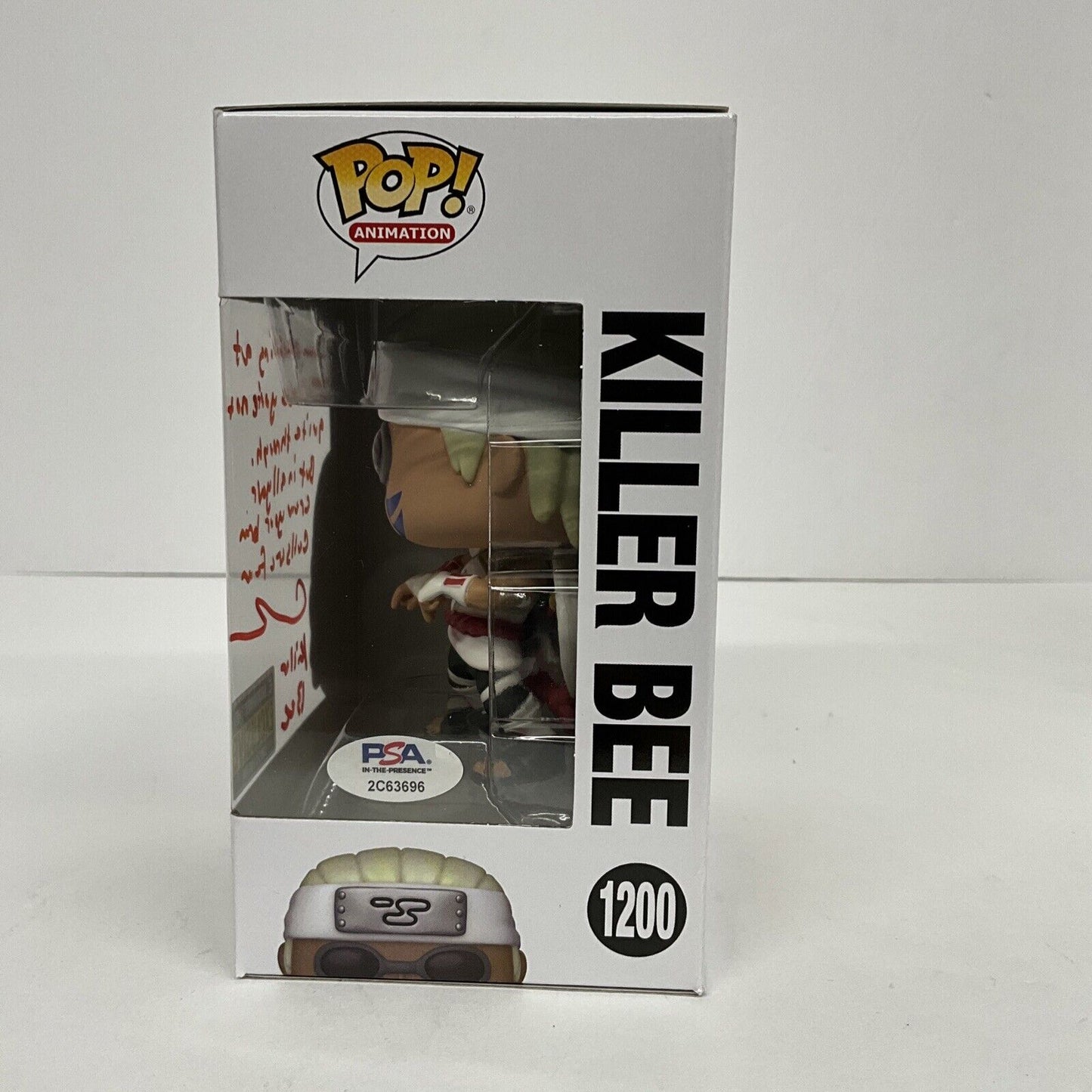 CATERO COLBERT SIGNED KILLER BEE NARUTO FUNKO POP 1200 +QUOTE PSA 2C63696