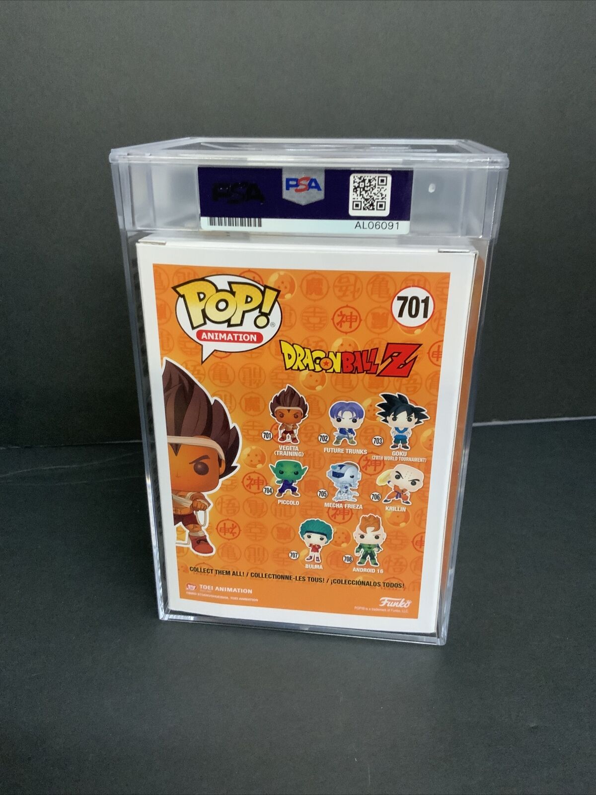 CHRISTOPHER SABAT SIGNED VEGETA (TRAINING) #701 FUNKO POP PSA