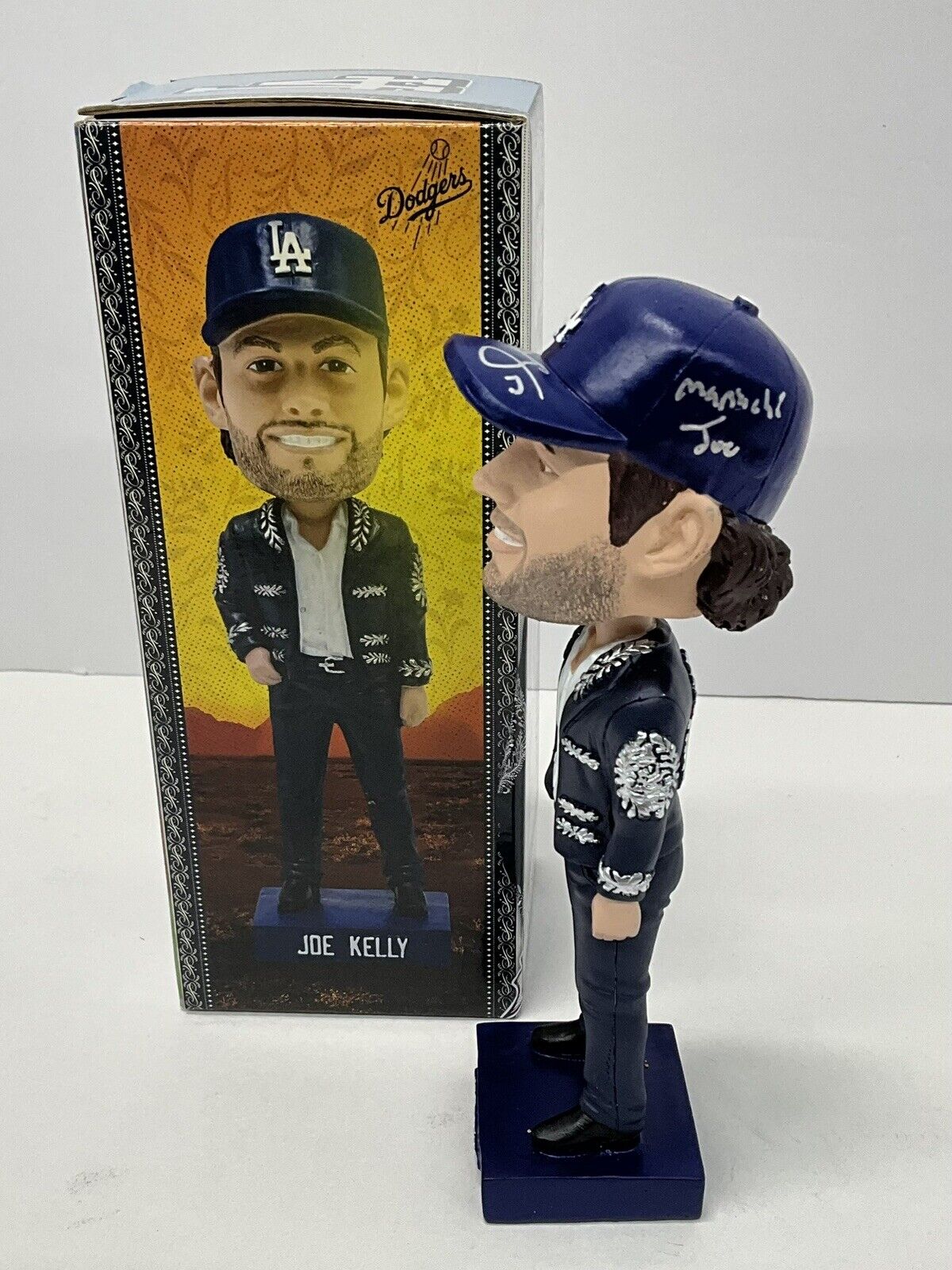 JOE KELLY SIGNED DODGERS 2023 SGA BOBBLEHEAD "MARIACHI JOE" INSCRIP PSA 2C74712