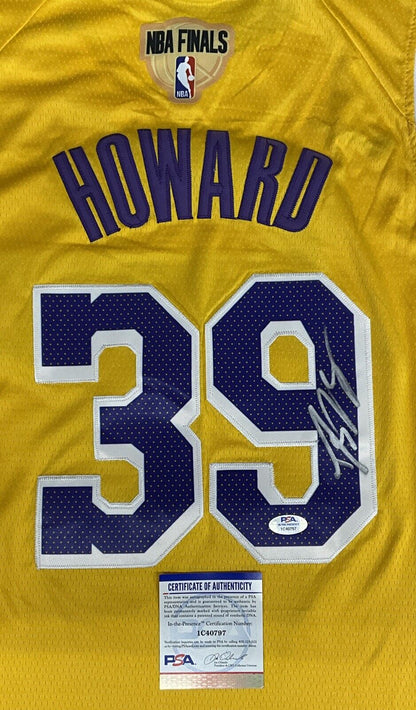 DWIGHT HOWARD LOS ANGELES LAKERS 2020 NBA CHAMPION SIGNED JERSEY PSA 1C40797