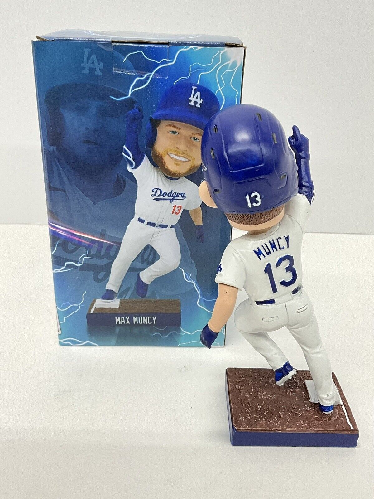 MAX MUNCY 2020 WS CHAMP SIGNED DODGERS 2023 SGA BOBBLEHEAD PSA 2C82032