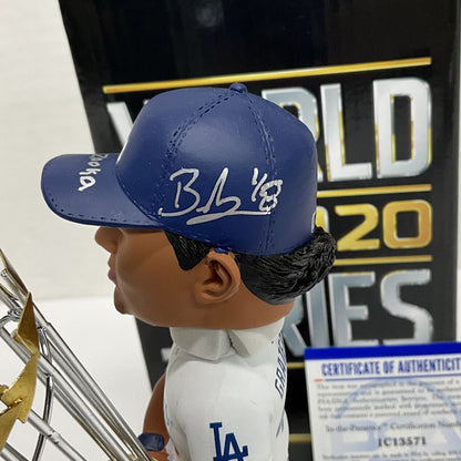 BRUSDAR GRATEROL DODGERS SIGNED 2020 WS FOCO BOBBLEHEAD "BAZOOKA" PSA 1C13571