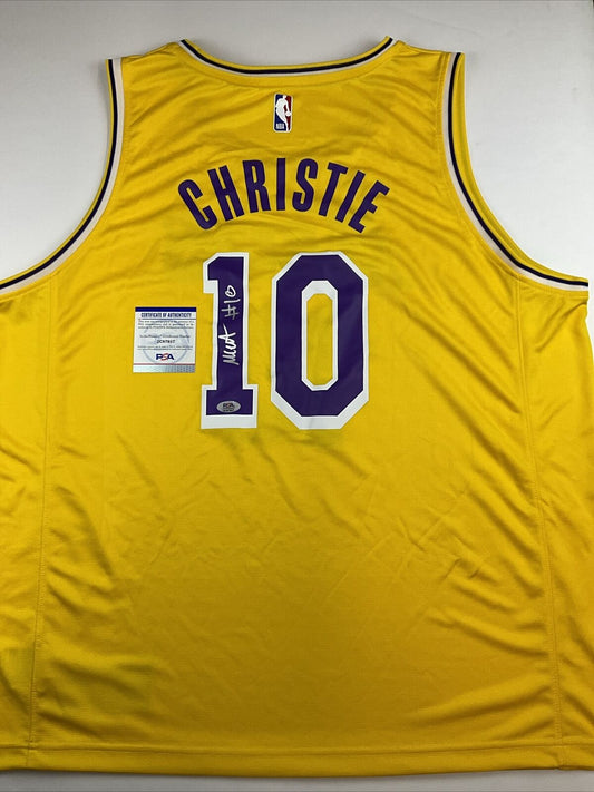 MAX CHRISTIE SIGNED LOS ANGELES LAKERS FANATICS NBA JERSEY PSA ITP 2C87957