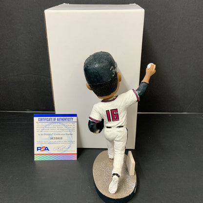 BRUSDAR GRATEROL DODGERS SIGNED MIRACLE MUSSELS BOBBLEHEAD "BAZOOKA" PSA 1C13512