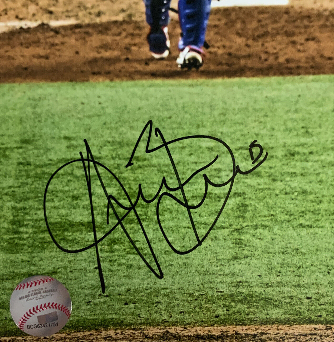 AUSTIN BARNES & JULIO URIAS DODGERS SIGNED 2020 WS LAST OUT 11X14 PHOTO BAS PSA