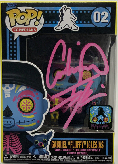 GABRIEL FLUFFY IGLESIAS SIGNED "DIA DE LOS FLUFFY'S" FUNKO POP 02 PSA AM57397