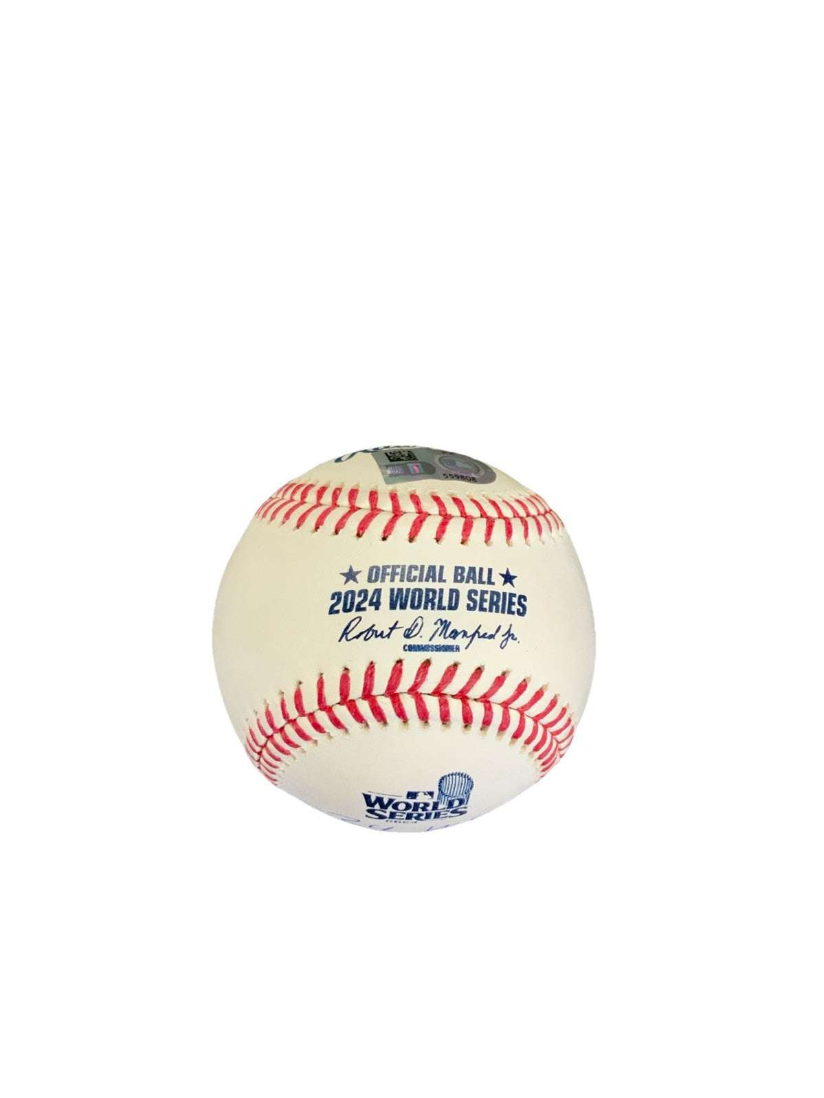 GAVIN LUX DODGERS SIGNED 2024 WORLD SERIES BASEBALL "24 WS CHAMP" MLB COA