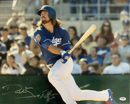 DJ PETERS SIGNED FULL NAME 16X20 DODGERS PHOTO PSA ROOKIEGRAPH RG29162