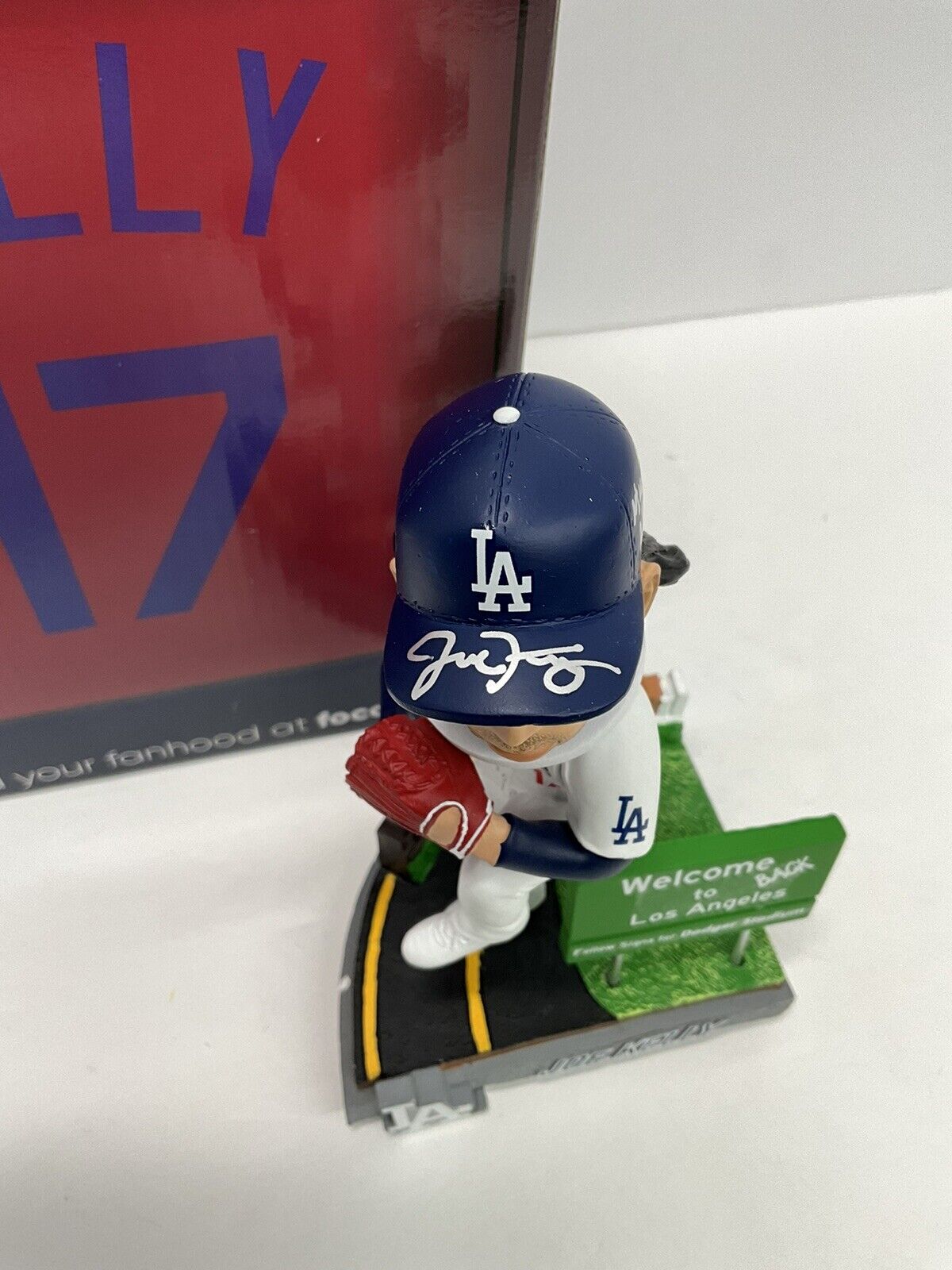 JOE KELLY SIGNED WELCOME BACK TO LA BOBBLEHEAD "NICE SWING BITCH"  PSA 3C13431