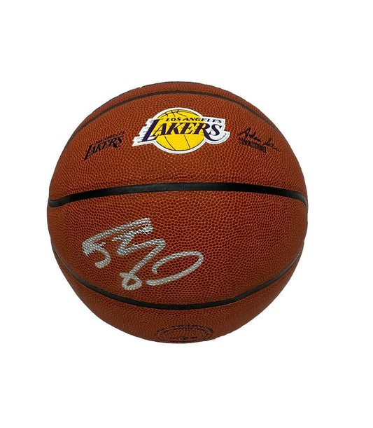 SHAQUILLE O'NEAL SIGNED LOS ANGELES LAKERS WILSON LOGO BASKETBALL BAS 1W489438