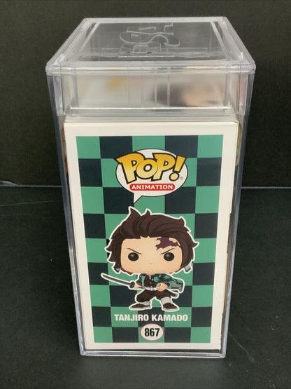 ZACH AGUILAR SIGNED TANJIRO KAMADO FUNKO POP #867 PSA GEM MT 10 SLABBED 1C61311