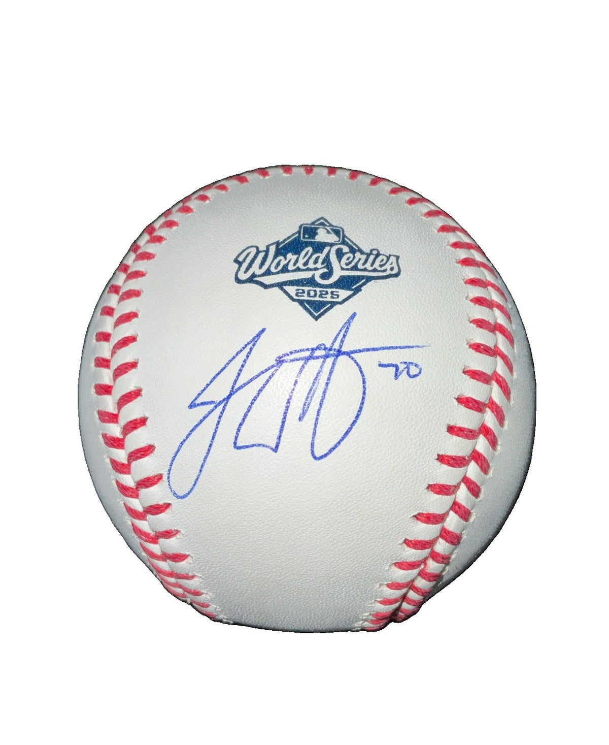 JUSTIN WROBLESKI DODGERS WS CHAMPION SIGNED 2025 WORLD SERIES BASEBALL PSA