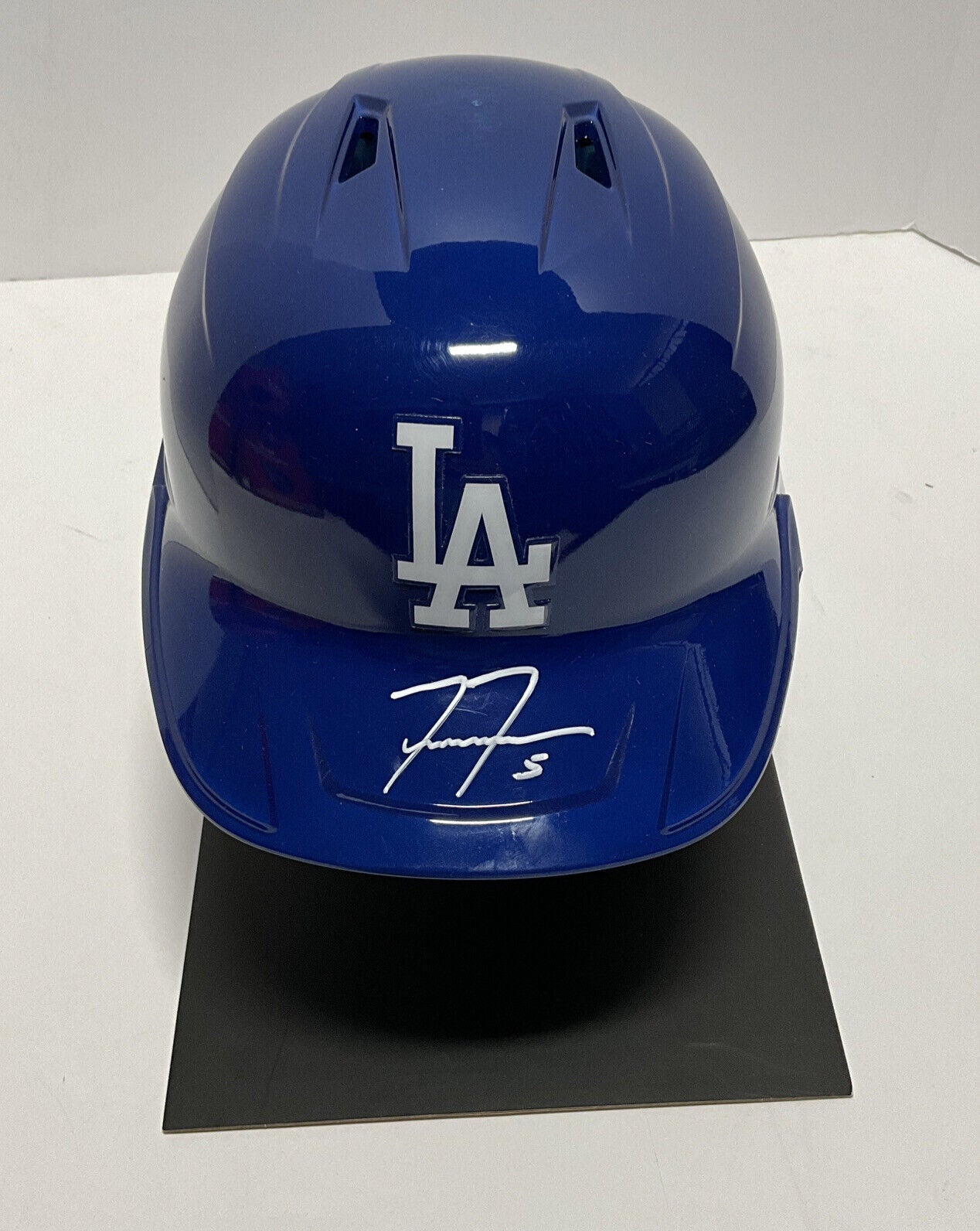 2020 NL MVP FREDDIE FREEMAN SIGNED DODGERS FULL SIZE HELMET BAS ITP W140468