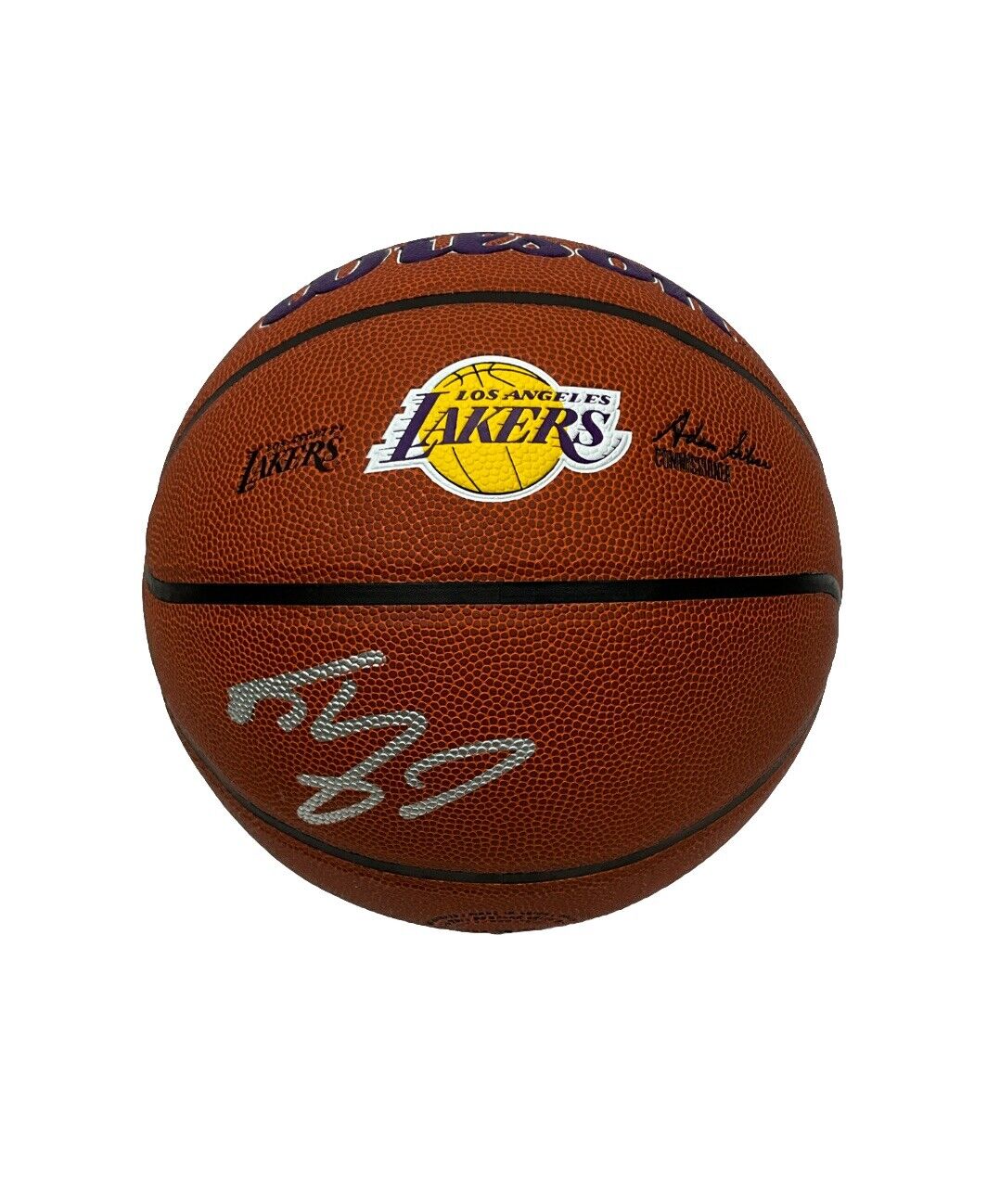 SHAQUILLE O'NEAL SIGNED LOS ANGELES LAKERS WILSON LOGO BASKETBALL BAS 1W489436