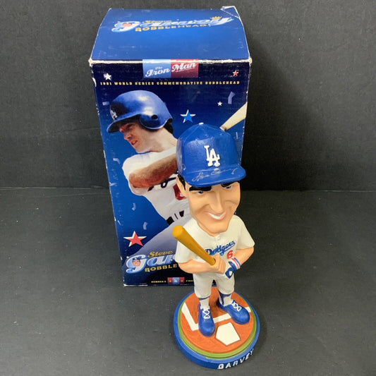 STEVE GARVEY DODGERS SIGNED 2006 SGA BOBBLEHEAD "74 NL MVP, 81 WSC" BAS WE53167