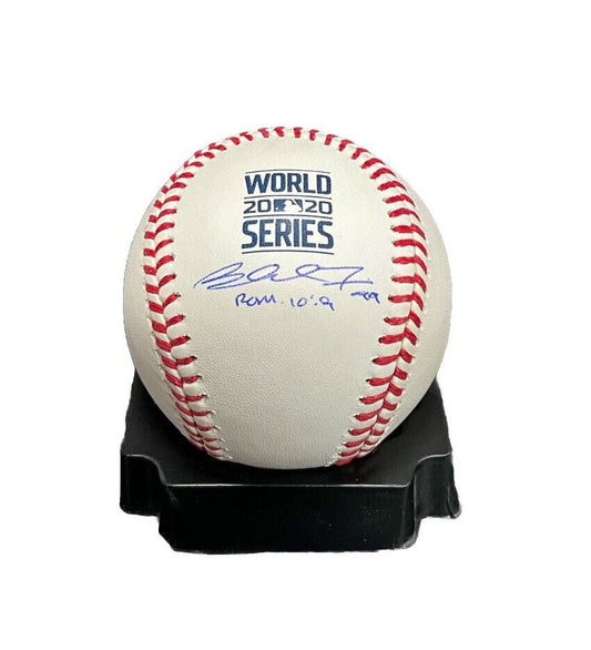 BLAKE TREINEN DODGERS WS CHAMPION SIGNED 2020 WORLD SERIES BASEBALL PSA ITP