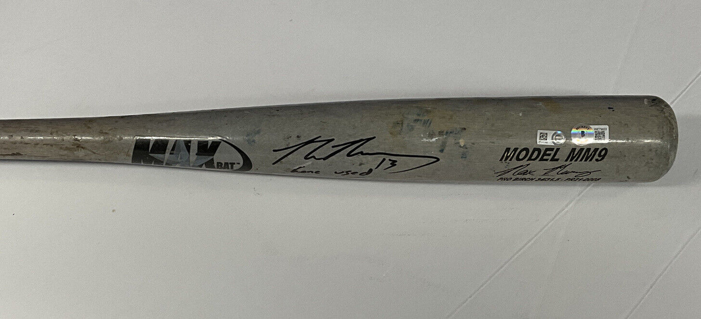 MAX MUNCY DODGERS SIGNED GAME USED MAXBAT MM9 BAT "GAME USED" IN BAS WZ79422