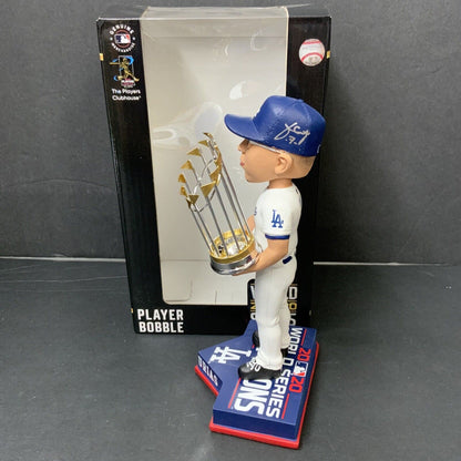 JULIO URIAS DODGERS SIGNED 2020 WORLD SERIES CHAMPIONSHIP BOBBLEHEAD BAS WZ59938