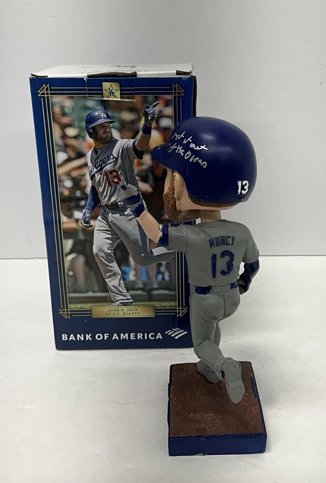 MAX MUNCY SIGNED DODGERS 2021 BOBBLEHEAD "GET IT OUT OF THE OCEAN" PSA 2C51374