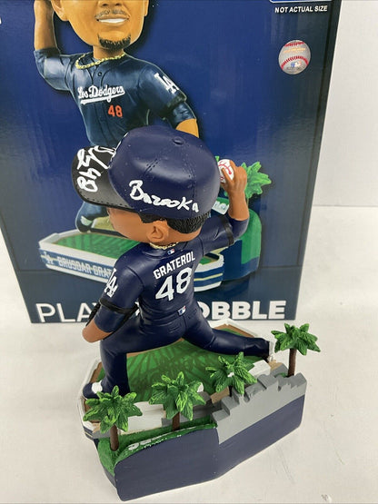 BRUSDAR GRATEROL SIGNED DODGERS FOCO CITY CONNECT BOBBLEHEAD BAZOOKA PSA 3C24585