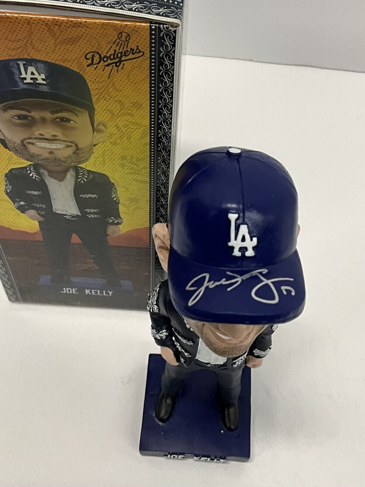 JOE KELLY SIGNED DODGERS 2023 SGA BOBBLEHEAD "MARIACHI JOE" INSCRIP PSA 2C74712