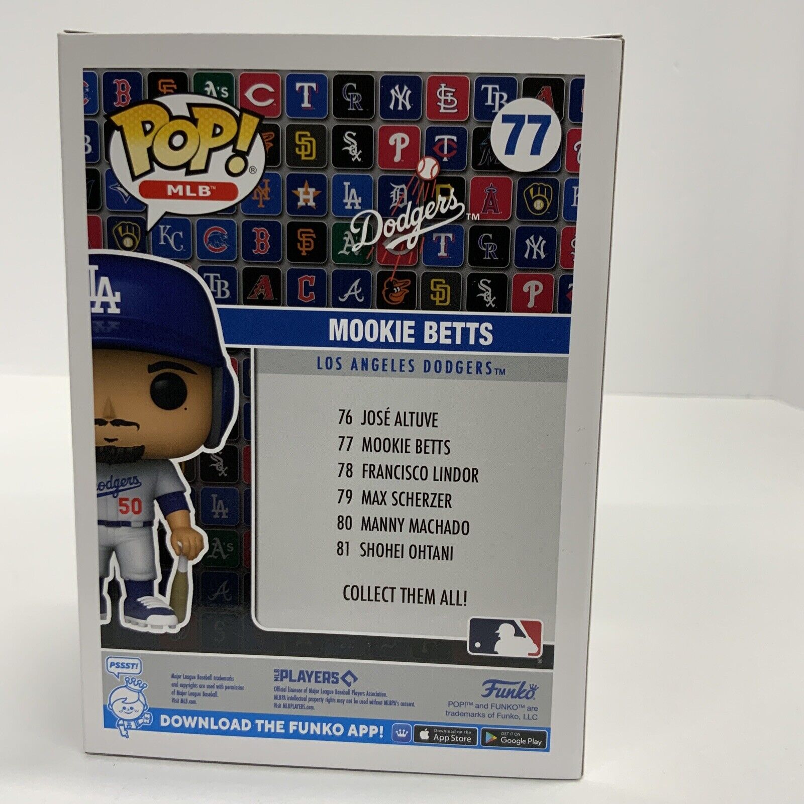 MOOKIE BETTS SIGNED LOS ANGELES DODGERS FUNKO POP  "2020 WS CHAMPS" PSA AM65085