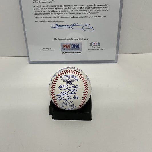 2021 ALL STAR GAME BASEBALL SIGNED BY NATIONAL LEAGUE TEAM W/28 AUTOGRAPHS PSA