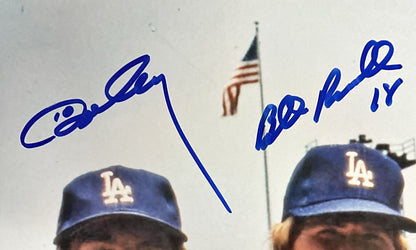 DODGERS 1981 GREATEST INFIELD SIGNED 16X20 PHOTO RUSSELL GARVEY CEY LOPES JSA