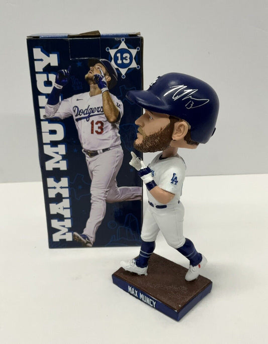 MAX MUNCY 2020 WS CHAMP SIGNED DODGERS 2022 SGA BOBBLEHEAD PSA 2C51347