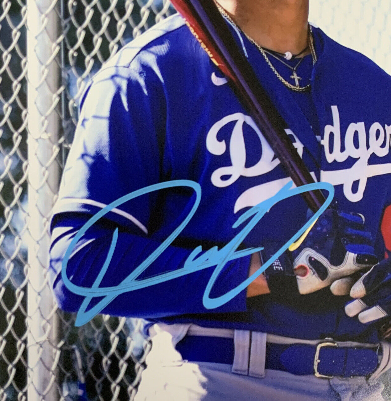 DIEGO CARTAYA DODGERS 2023 #1 PROSPECT SIGNED 11X14 DODGERS PHOTO BAS