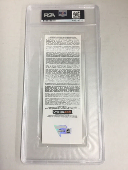 GAVIN LUX SIGNED PSA SLABBED TICKET STUB "1ST MLB HR" INSCRIPTION FANATICS