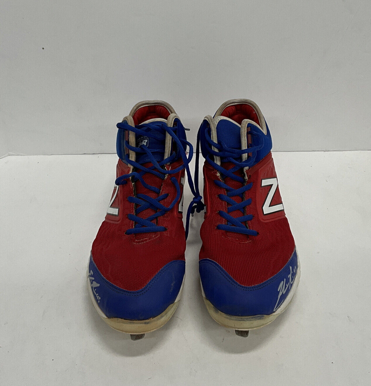 EDWIN RIOS DODGERS 2020 WS CHAMPION SIGNED GAME USED CLEATS PSA RG14860/61