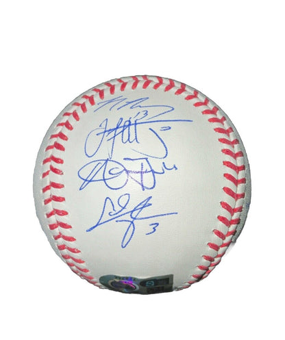 DODGERS SIGNED 2024 WORLD SERIES BALL 17 AUTOS FREEMAN TEO MUNCY BUEHLER PSA 052