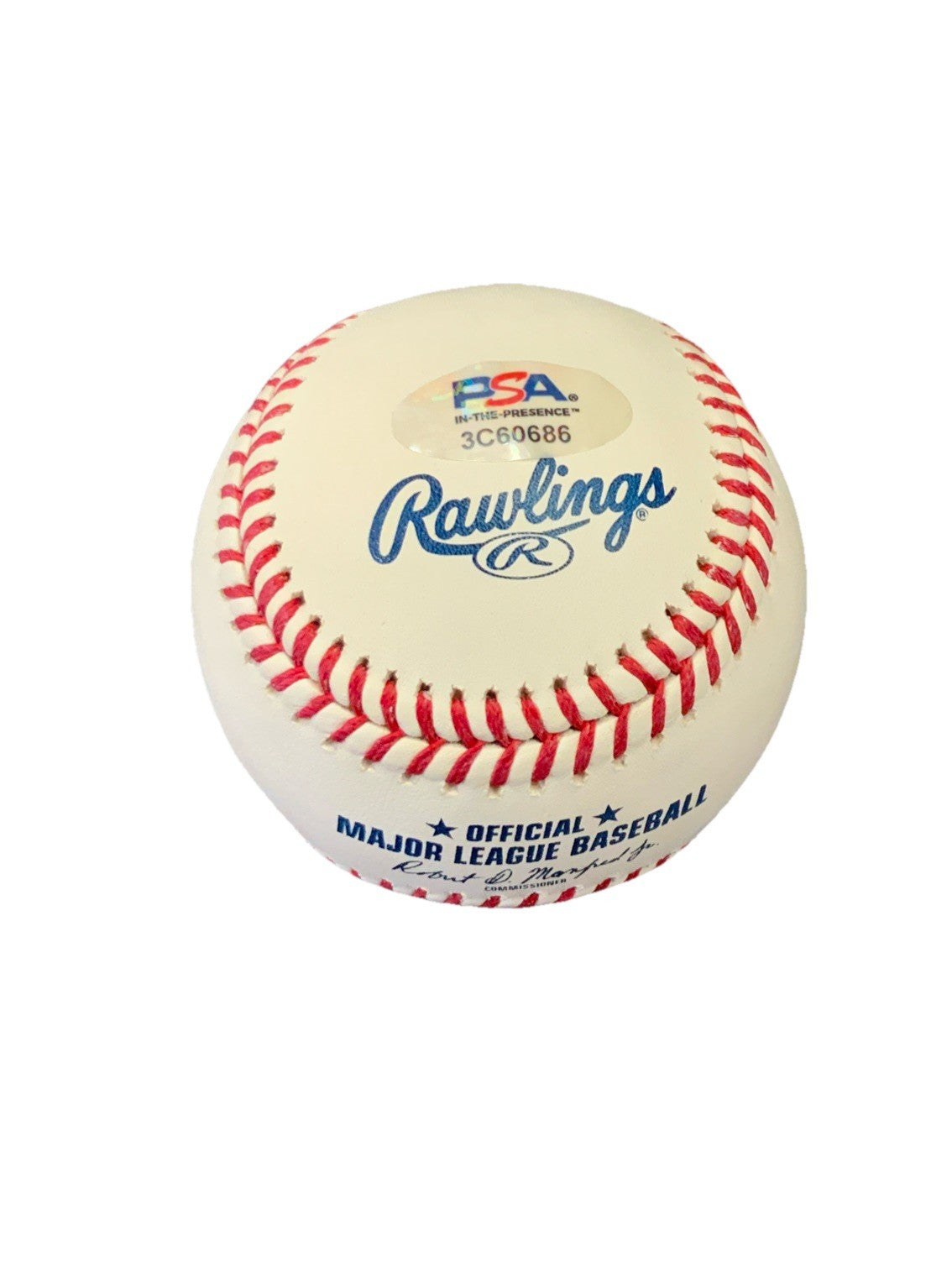 ANTHONY BANDA 2024 WS CHAMPION SIGNED  MLB BASEBALL  PSA WITNESS