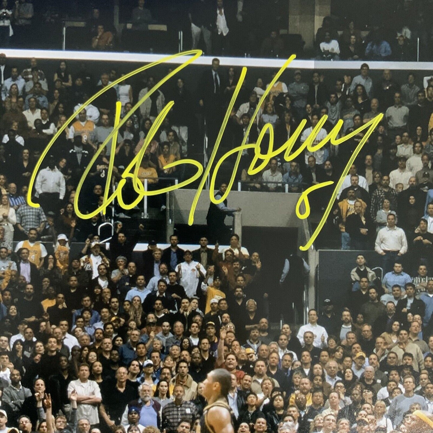 7X NBA CHAMPION ROBERT HORRY LAKERS SIGNED 16X20 PHOTO 1.3 SECONDS SHOT BECKETT